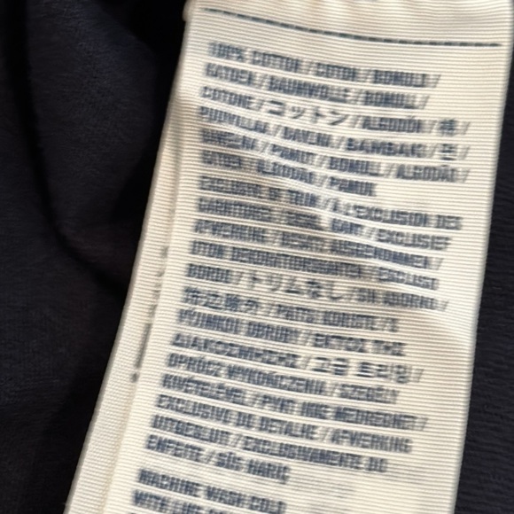 Abercrombie Kids Muscle Long Sleeve Henley in Navy/ logo Spell Out on Sleeve NWT - Picture 8 of 9